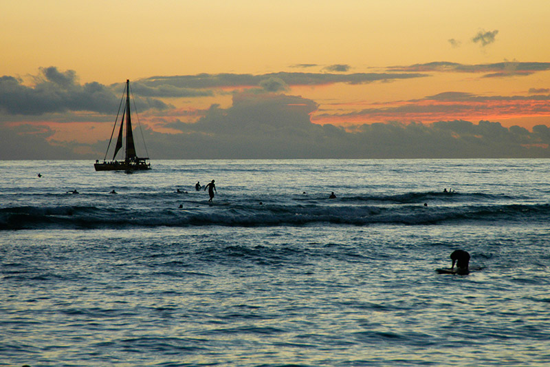 Sail, Surf, Dusk &copy; Dennis Mojado
