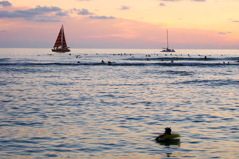 Sail, Surf, Dusk II &copy; Dennis Mojado