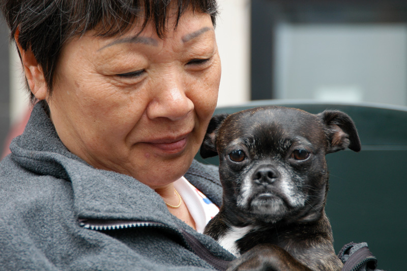 Woman and Dog &copy; Dennis Mojado
